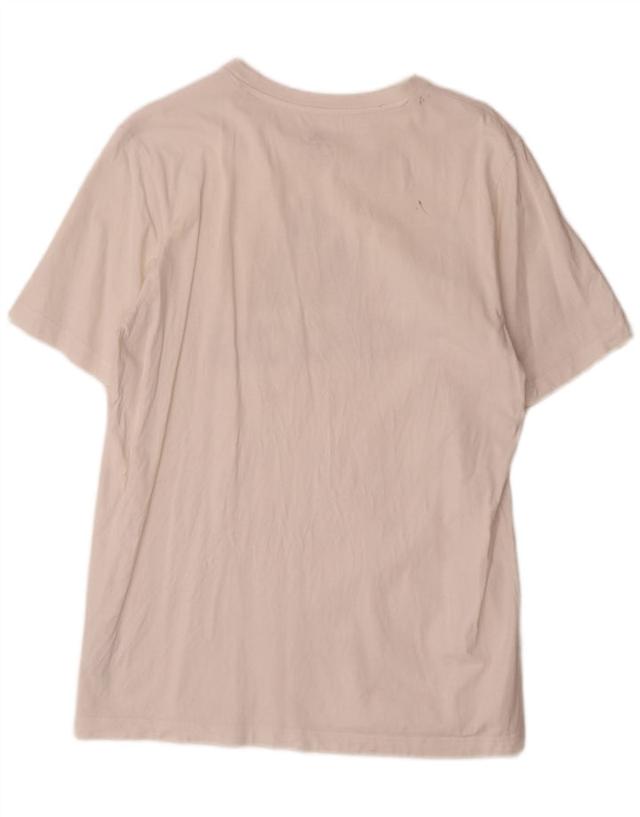 Adidas Grafisk T-shirt top til mænd Medium hvid bomuld