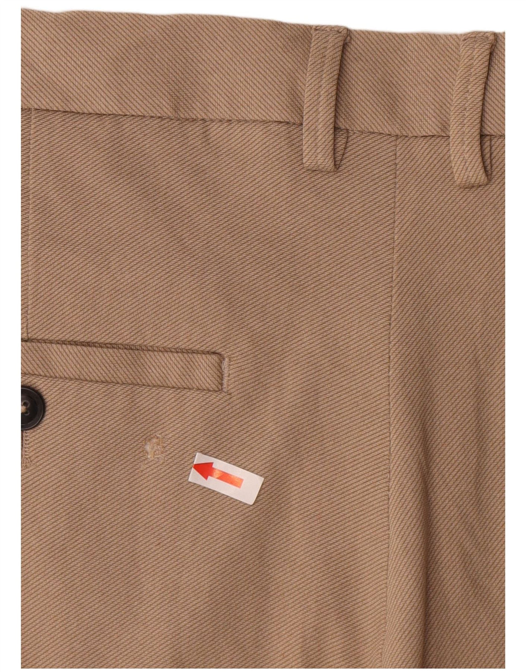 Zara Herre Chino Shorts EU 44 Large W34 Beige Viscose