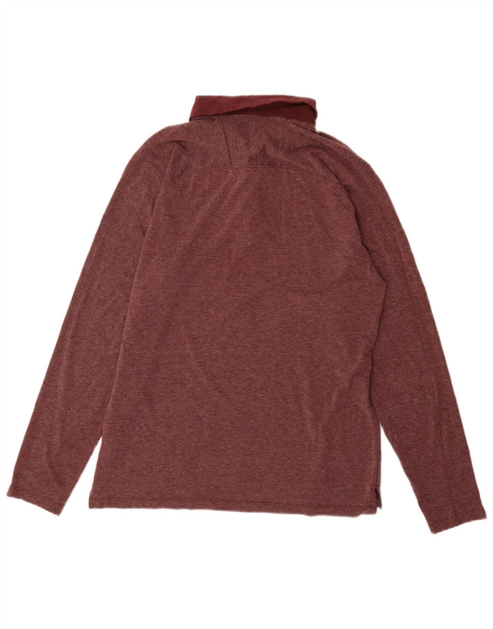 Nike Langærmet golf poloshirt til mænd Medium Burgundy polyester