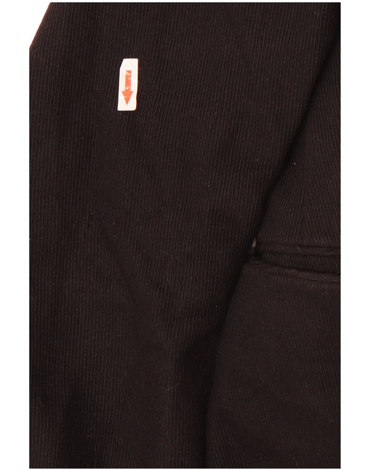 Fay Herre Corduroy Overfrakke UK 40 Large Black