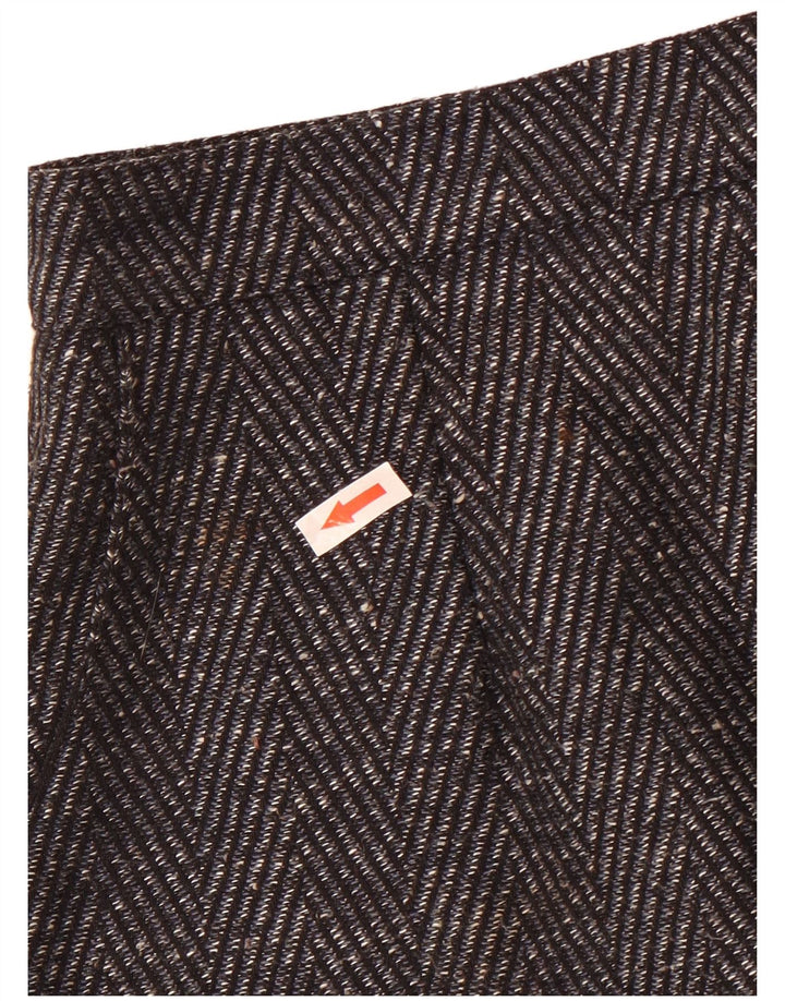 Vintage kvinders blyantnederdel W30 mellemgrå Chevron