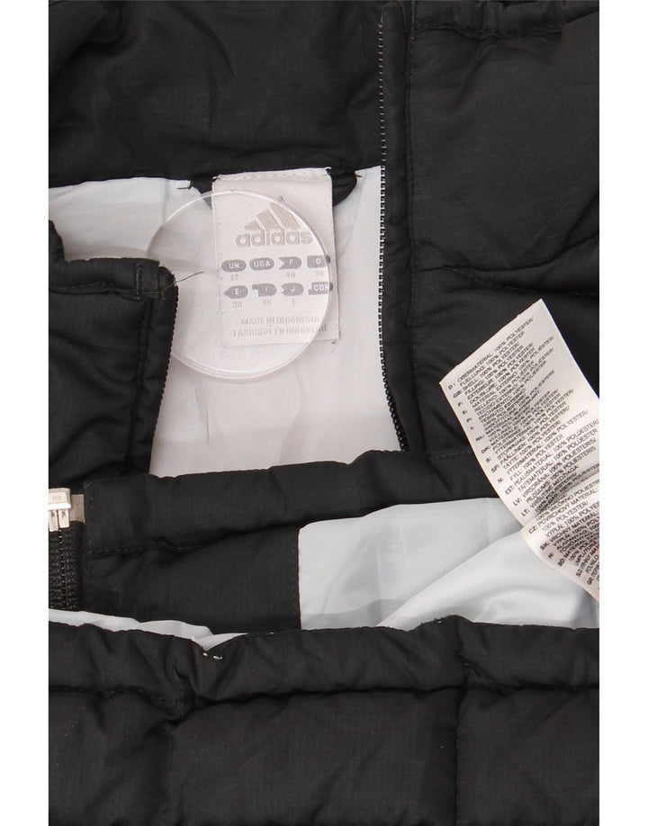 Adidas Womens Polstret Gilet UK 12 Medium Black Polyester