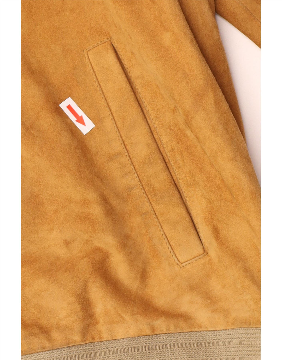 Gerani Herre Ruskind Bomber Jacket IT 56 3XL Beige Læder