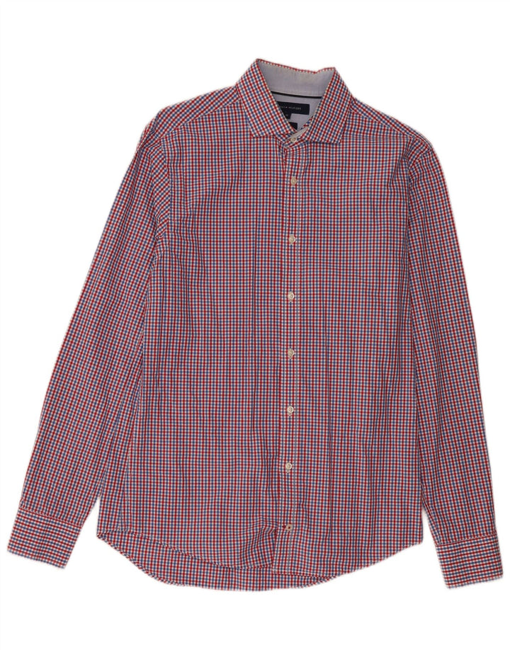 Tommy Hilfiger Herre Slim Fit skjorte Medium Multicolored Gingham Cotton