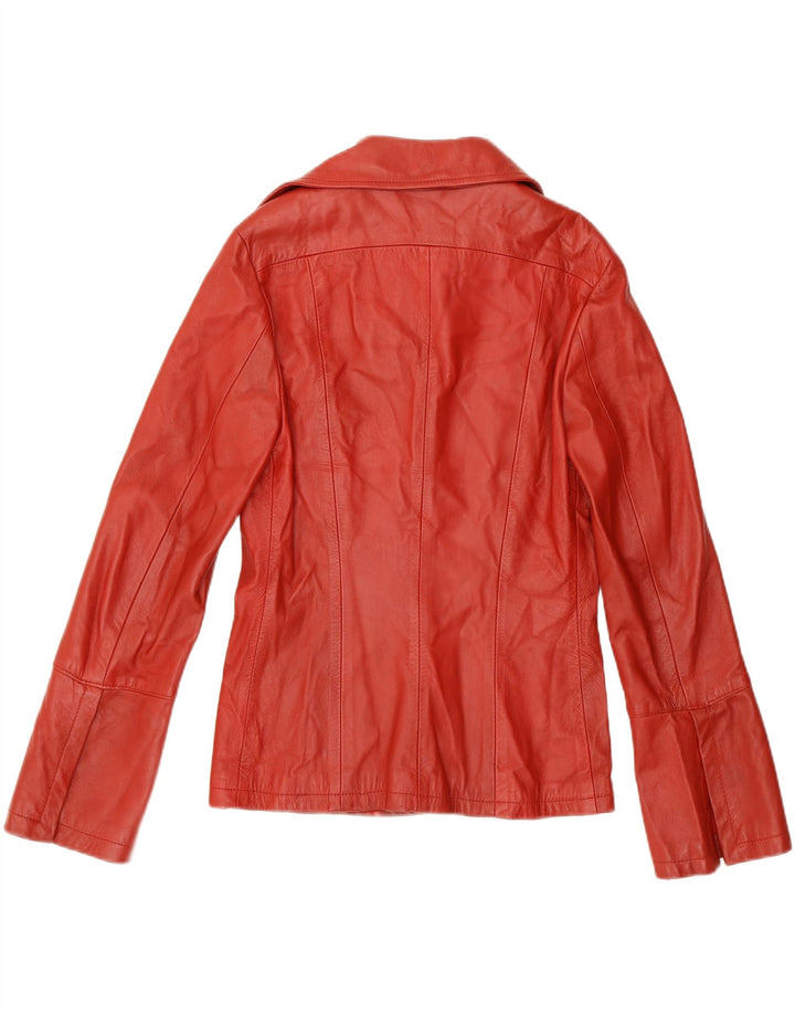 CRISTINA GAVIOLI Womens Leather Jacket UK 14 Medium Red Leather Vintage Cristina Gavioli and Second-Hand Cristina Gavioli from Messina Hembry 