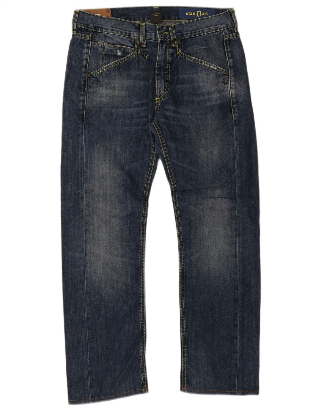 Dondup Herre Standard Straight Jeans W32 L28 Marineblå