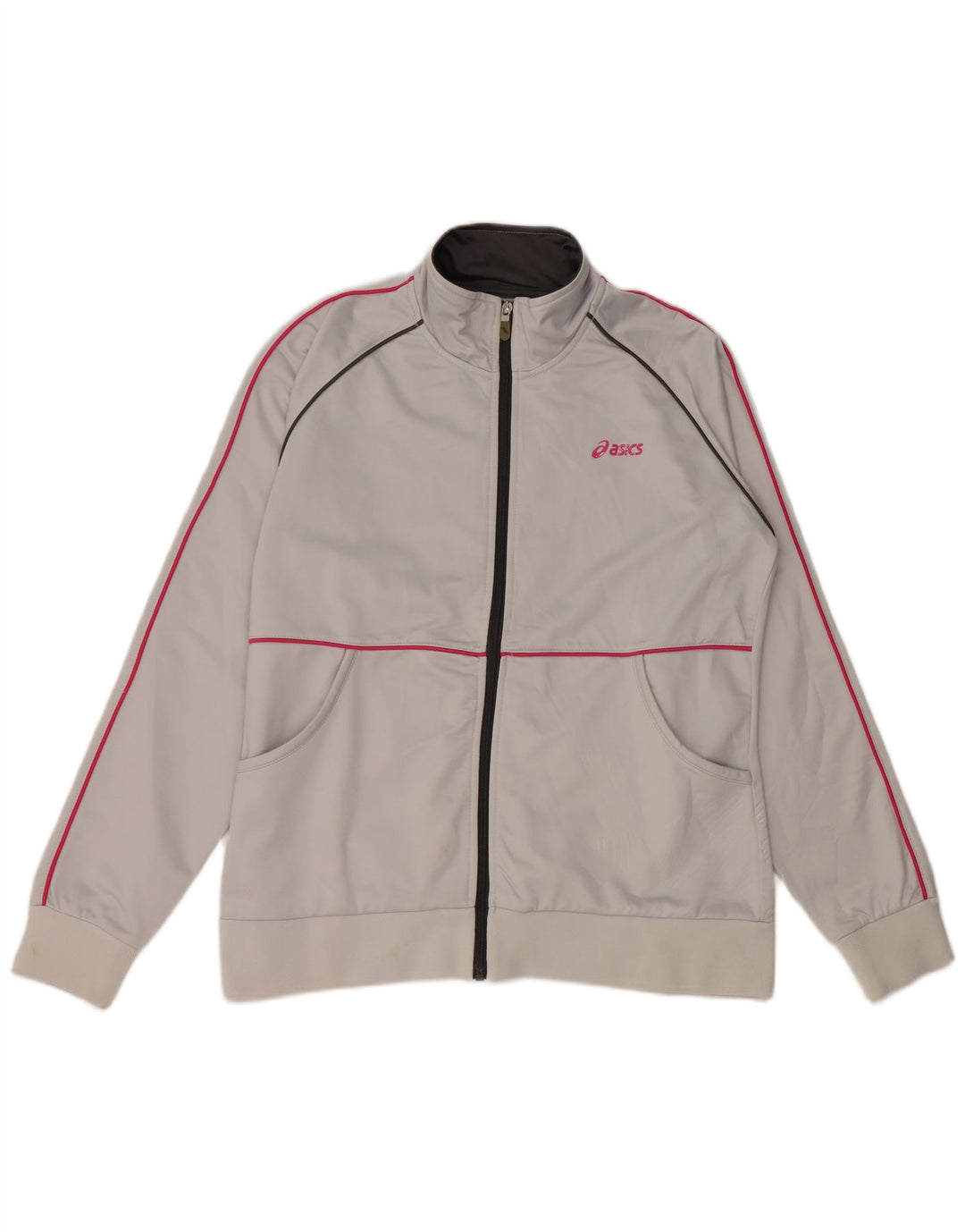 Asics træningsdragt topjakke til kvinder UK 18 XL Grå polyester