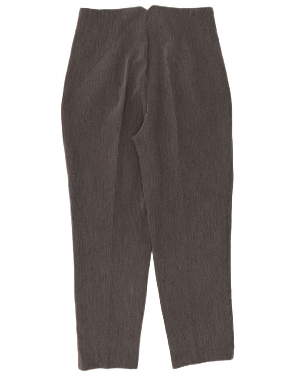 Zara Kvinder Højtaljet Suit Bukser Large W30 L26 Grå Polyester