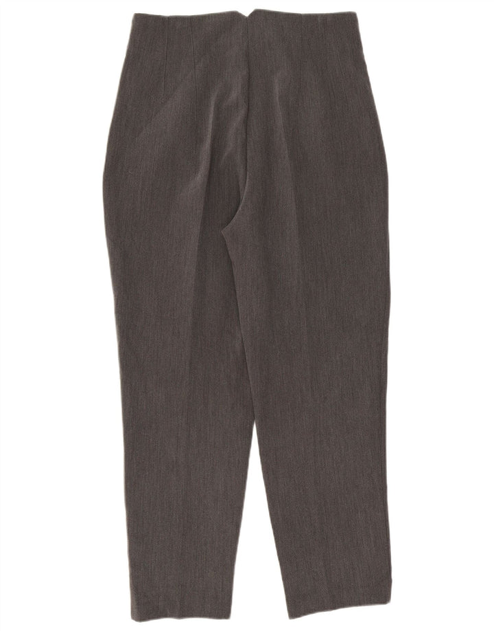 Zara Kvinder Højtaljet Suit Bukser Large W30 L26 Grå Polyester