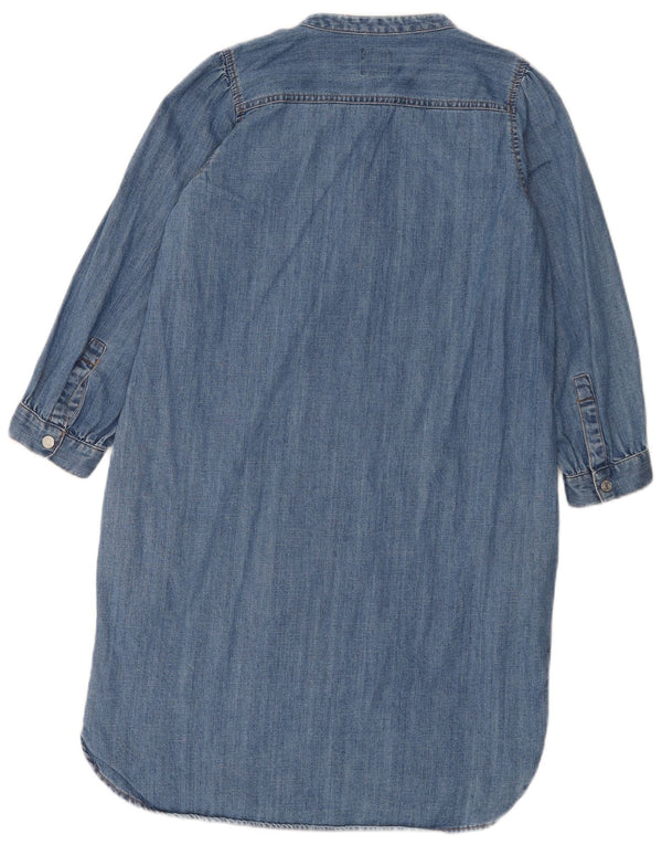 GAP Womens Petite 3/4-ærmet denimkjole UK 10 Small Blue Cotton