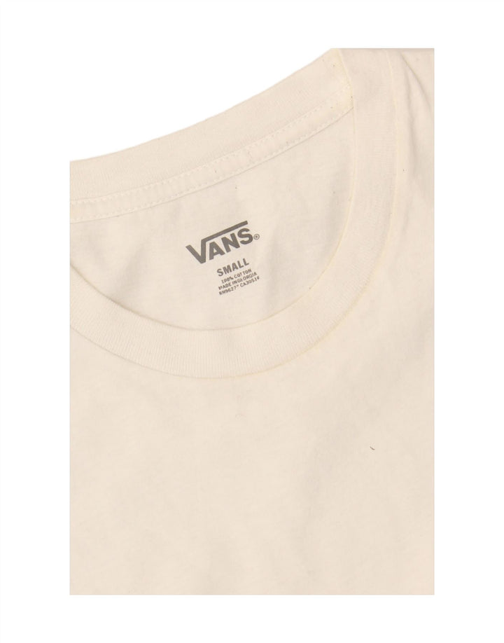 VANS Mens T-Shirt Top Small White Cotton Vintage Vans and Second-Hand Vans from Messina Hembry 