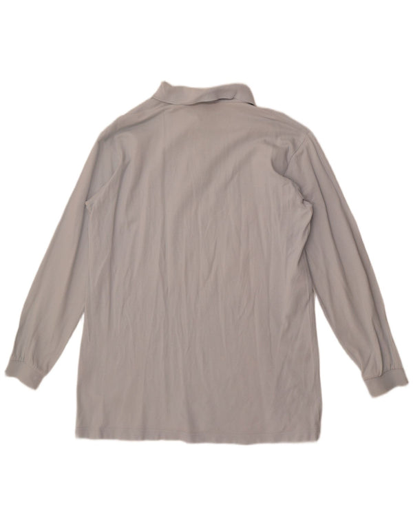 Kappa Langærmet Polo Shirt til mænd mellemblå bomuld