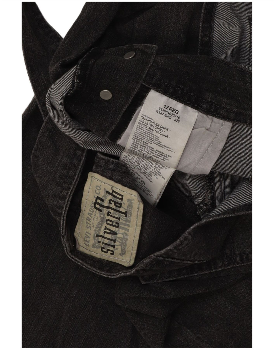 LEVI'S Pigebukser Lige jeans 11-12 år W32 L24 Grå Bomuld