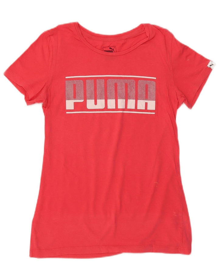 Puma Girls Grafisk T-Shirt Top 13-14 år Pink