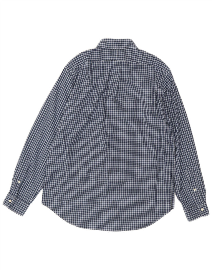 Ralph Lauren Herre Classic Fit skjorte Medium marineblå ternet bomuld