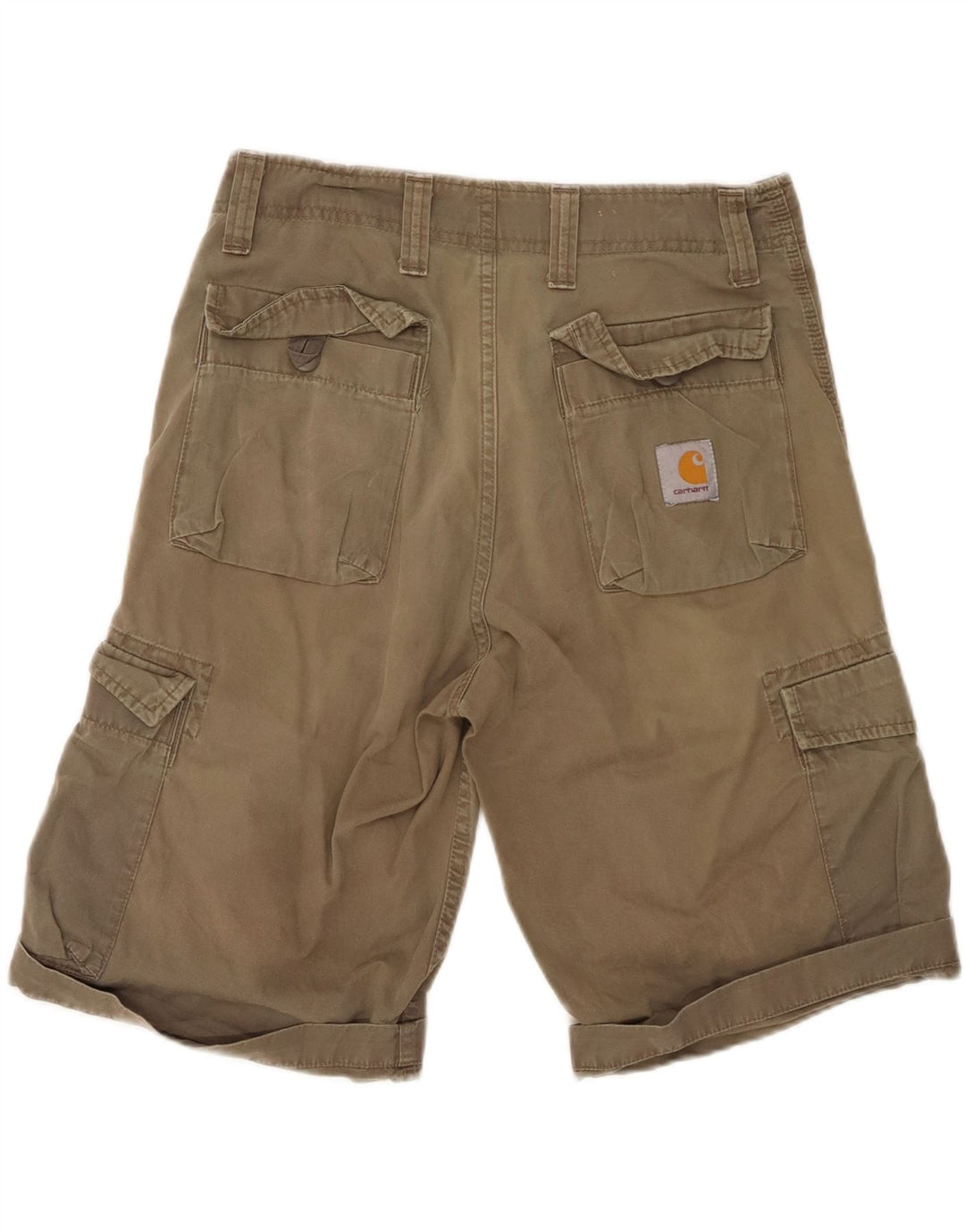 CARHARTT Herre Cargo Shorts W30 Medium Khaki Bomuld