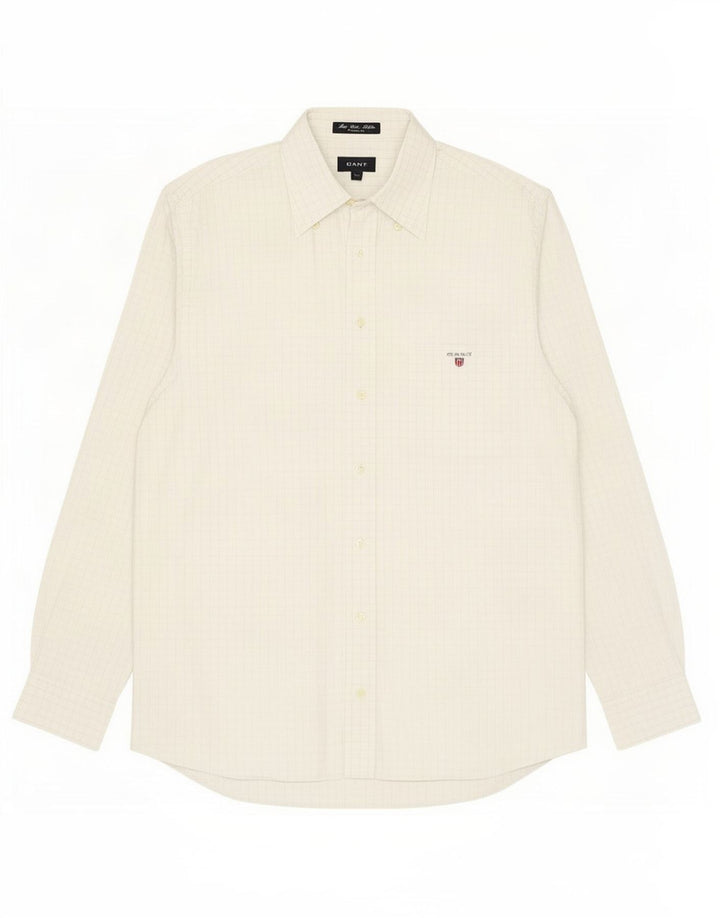 Gant Herre Regular Fit skjorte Medium White Gingham Cotton