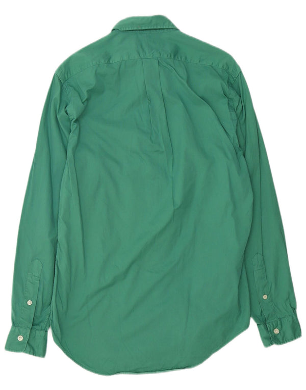 Polo Ralph Lauren Mens Custom Fit Shirt Small Green Cotton