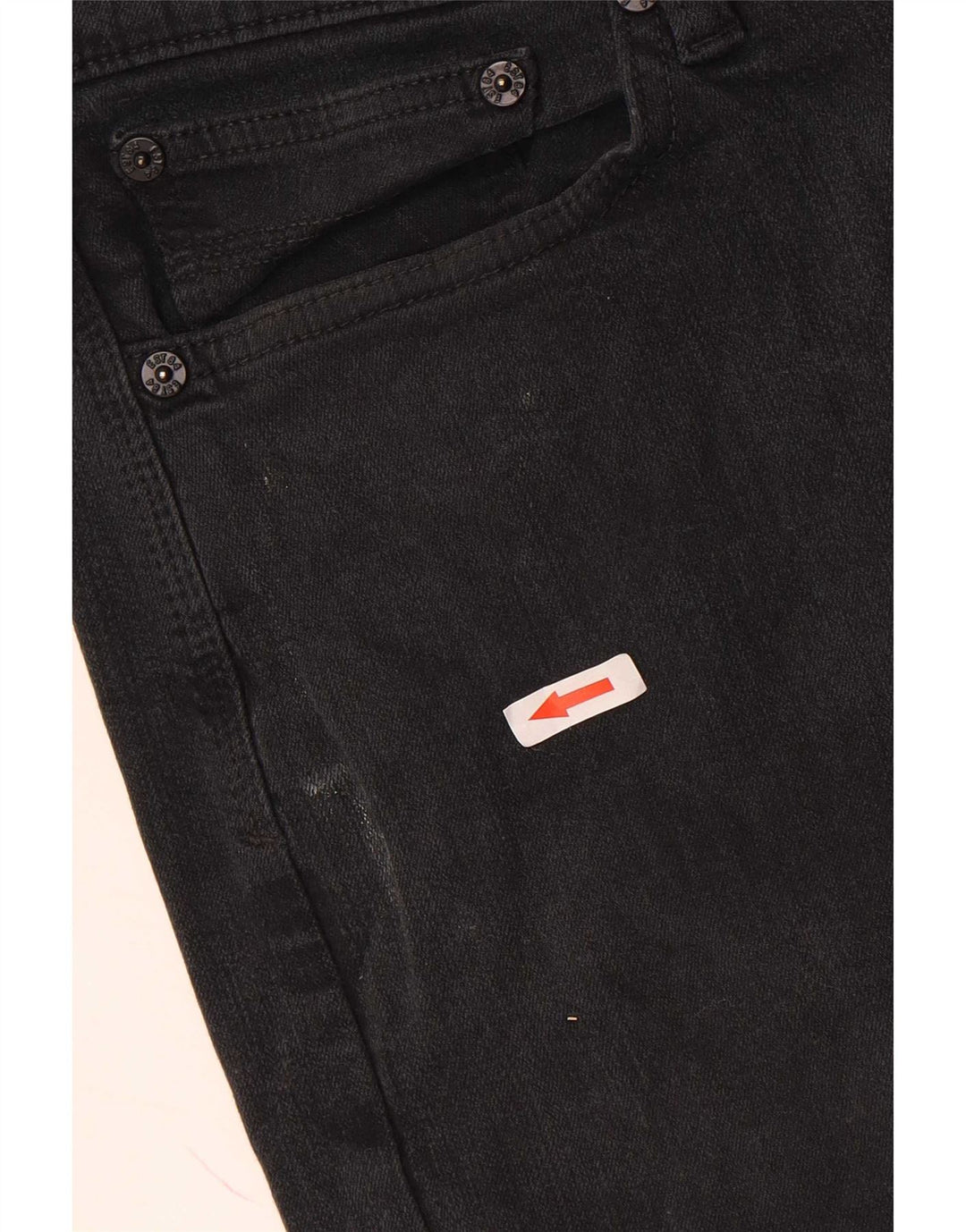 Marks & Spencer Dame Slim Jeans W32 L30 Sort Bomuld