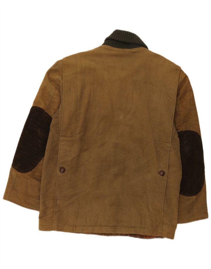 Vintage Herre Utility Jacket IT 48 Medium Beige Colourblock