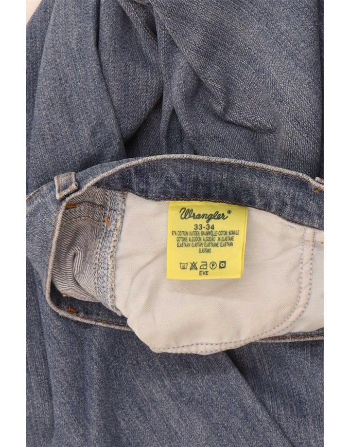 Wrangler Dame Eve Bootcut Jeans W33 L34 Blå Bomuld