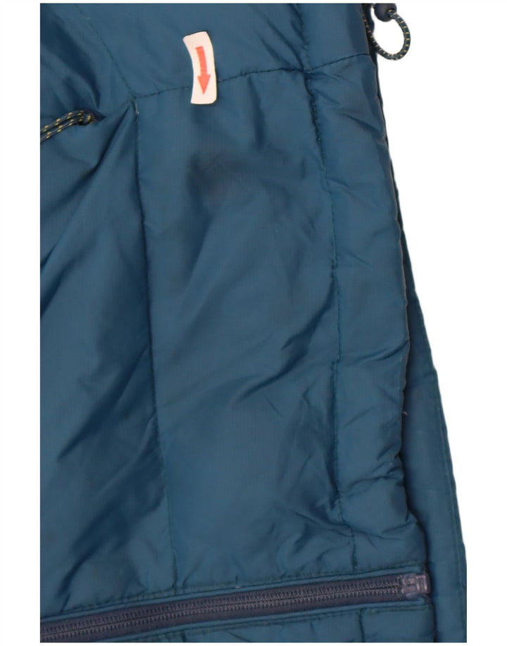 Mountain Warehouse Herre hættepolstret jakke UK 36 Small Blue Colourblock