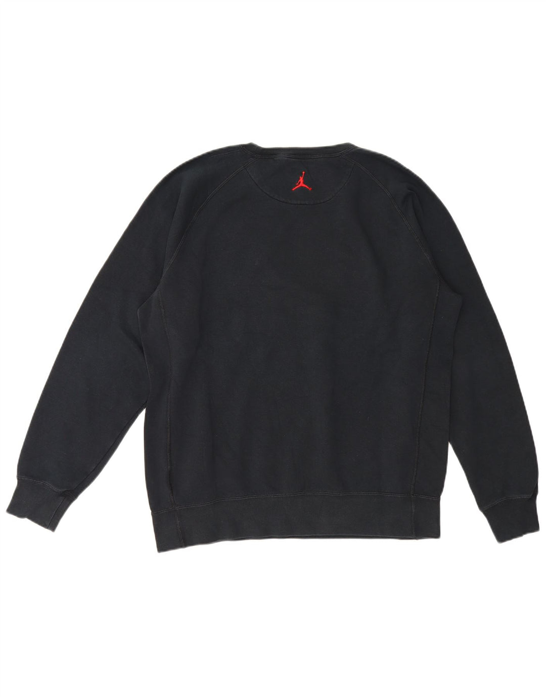 Jordan Herre grafisk sweatshirt jumper stor sort bomuld