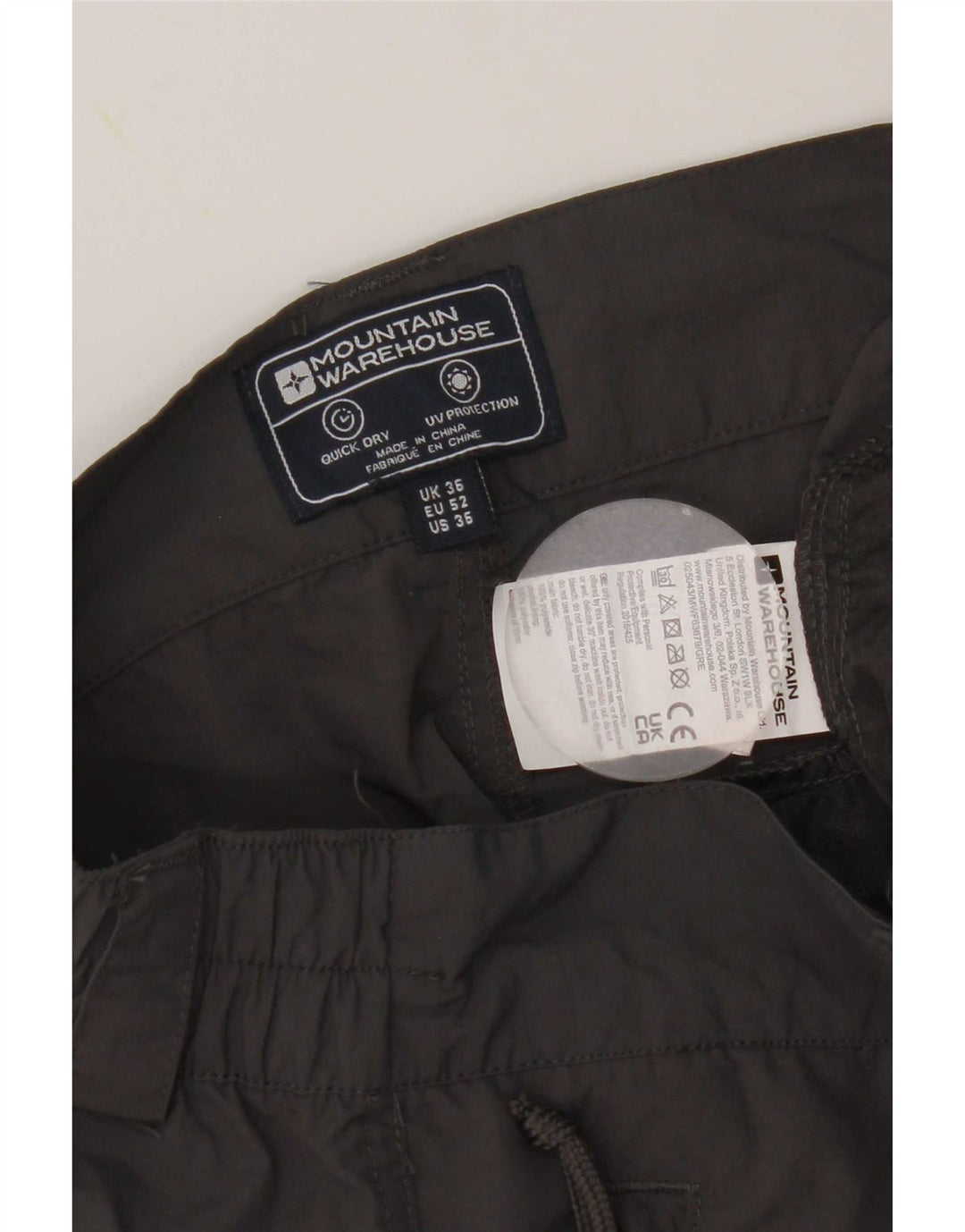 Mountain Warehouse Herre Cargo Shorts W36 Large Grå Nylon