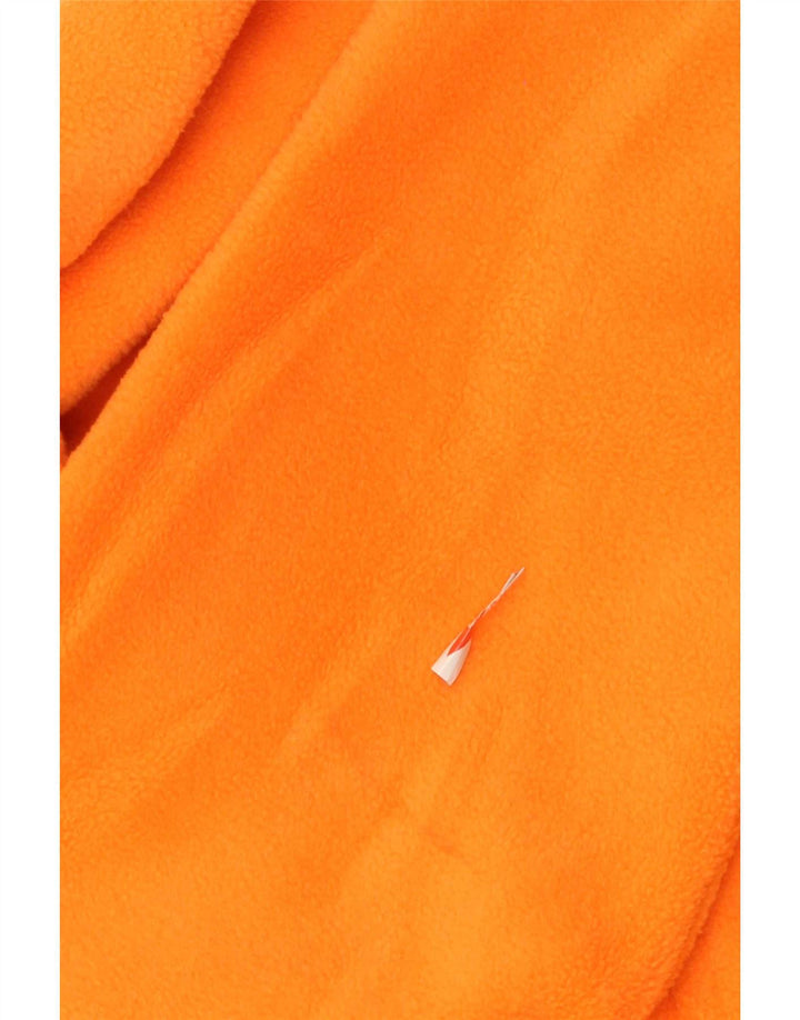 Superdry Fleecetrøje med hætte til mænd, stor orange polyester