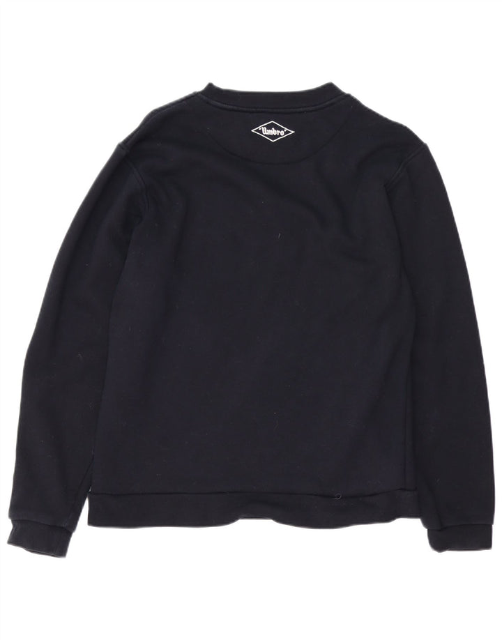 UMBRO Grafisk sweatshirt til mænd, lille sort bomuld