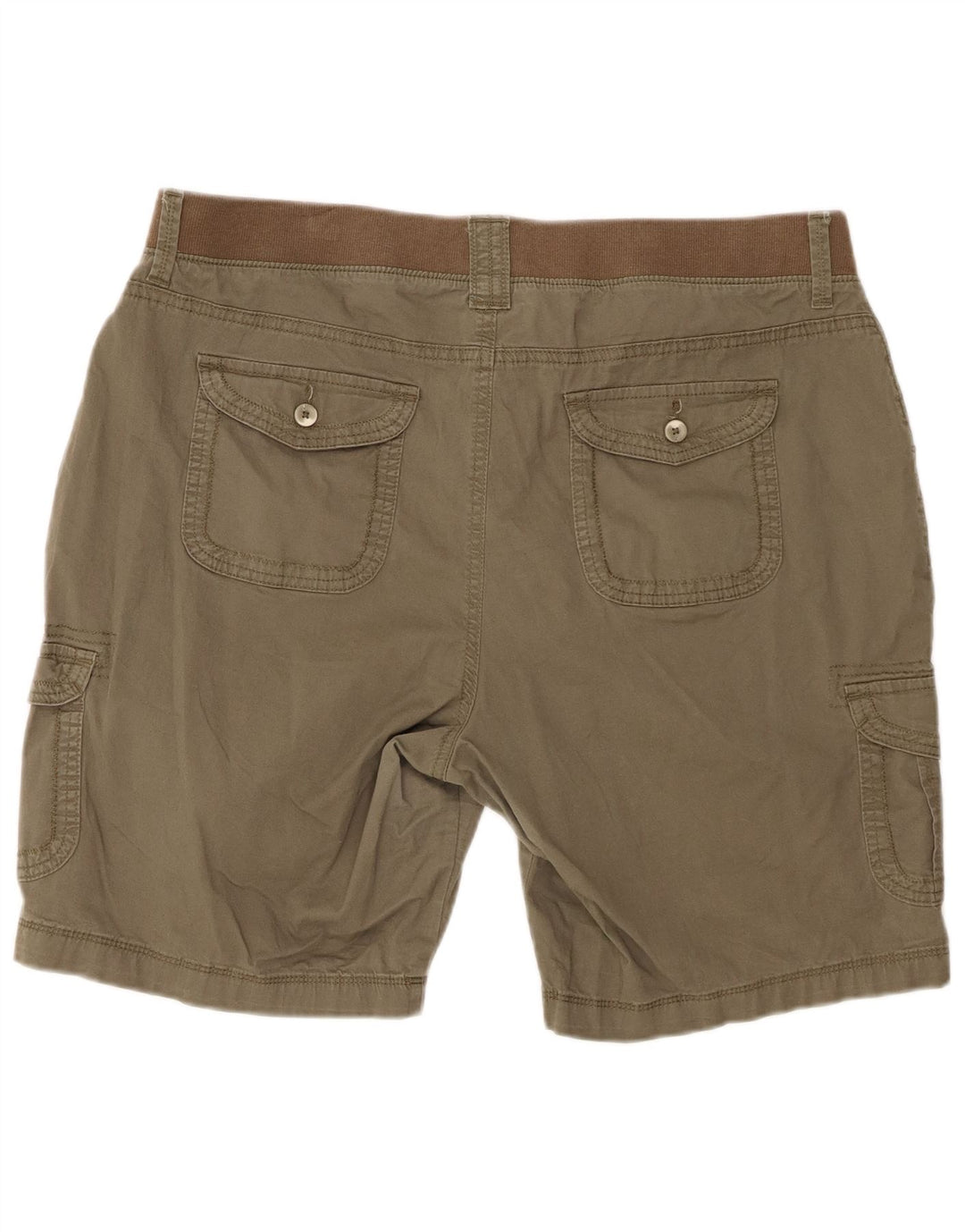 LEE afslappet pasform dameshorts US 18 2XL W40 Khaki Bomuld