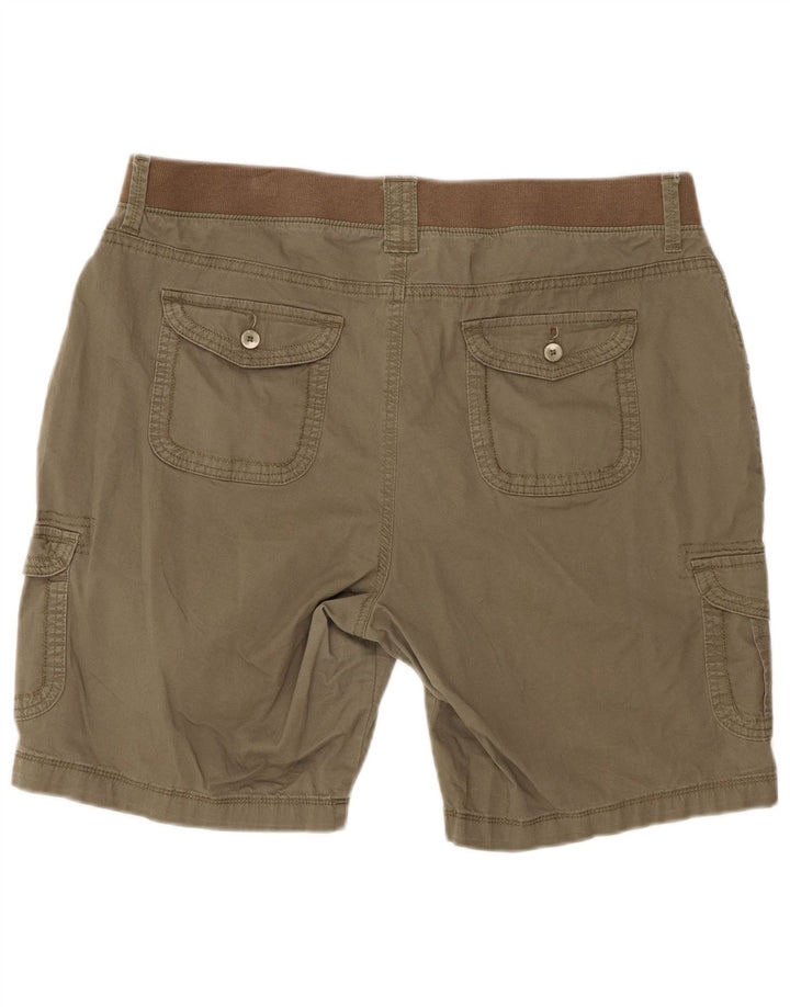 LEE afslappet pasform dameshorts US 18 2XL W40 Khaki Bomuld
