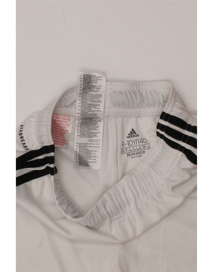 Adidas Boys Aeroready Sports Shorts 9-10 År Hvid Polyester