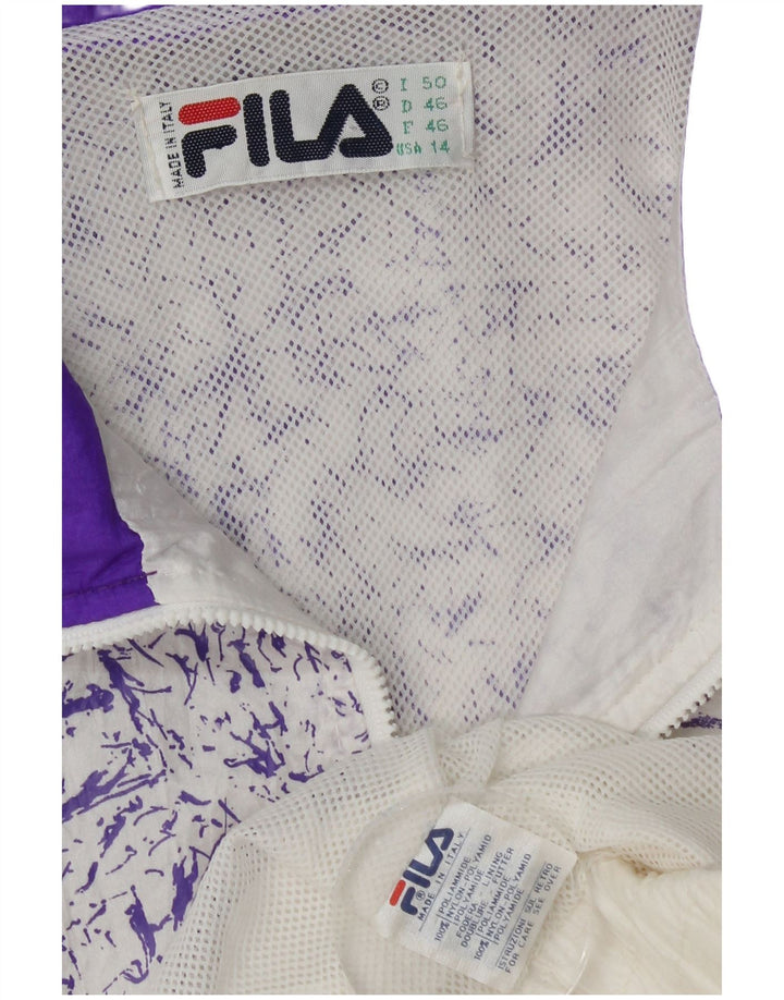 Fila træningsdragt topjakke til kvinder IT 50 XL Hvid Flecked Polyamid