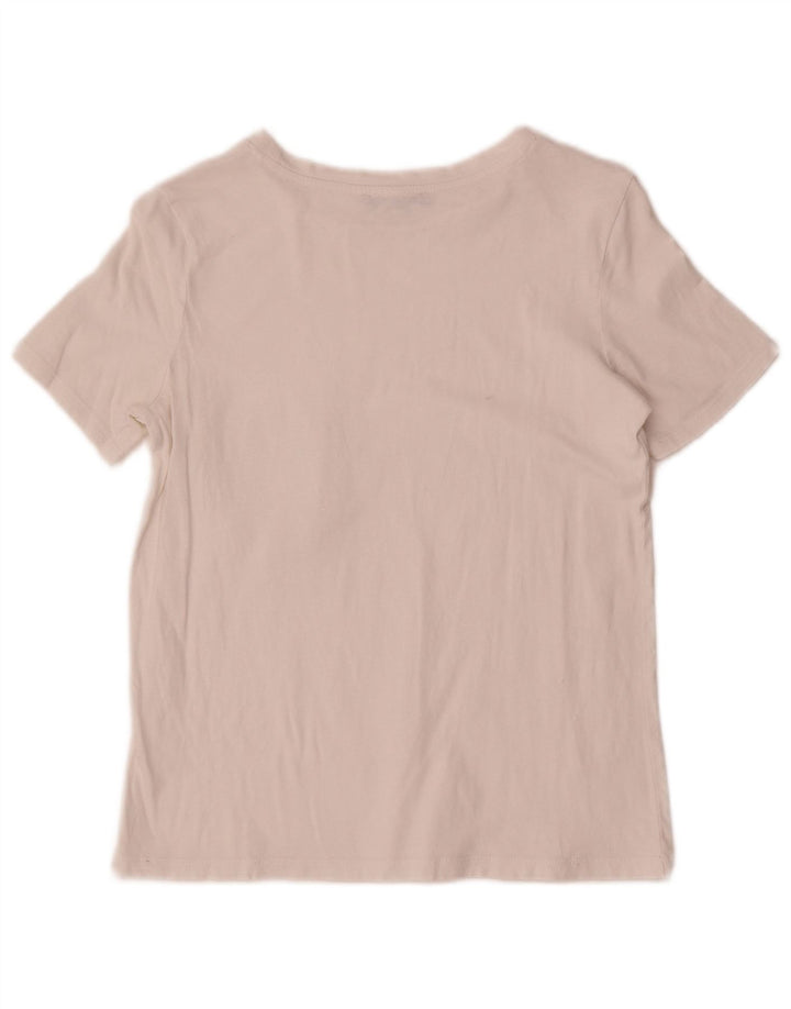 Zara Dame T-Shirt Top UK 10 Small White