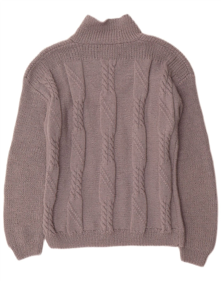 Vintage herre sjal hals sweater mellemgrå