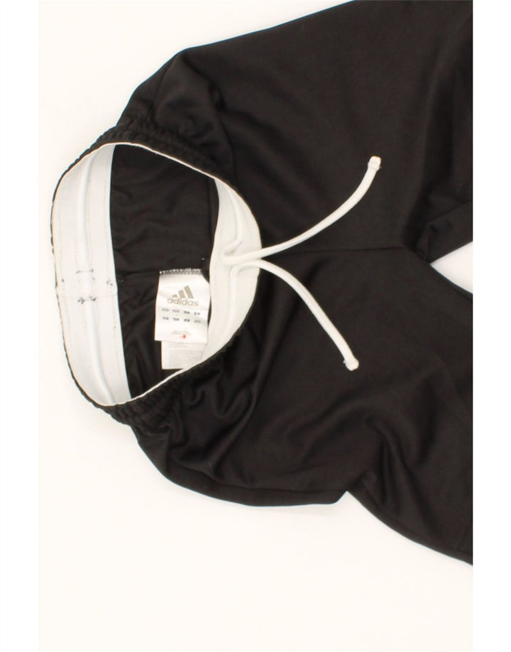 ADIDAS Boys Tracksuit Trousers Joggers 7-8 Years Small  Black Polyester Vintage Adidas and Second-Hand Adidas from Messina Hembry 