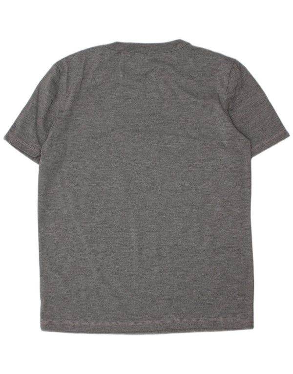 Eddie Bauer Boys T-Shirt Top 10-11 år Medium Grå Polyester