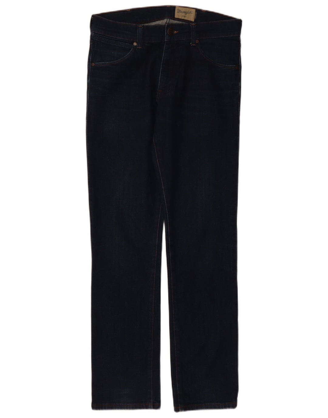 Wrangler Herre Larston Slim Jeans W32 L32 Marineblå Bomuld