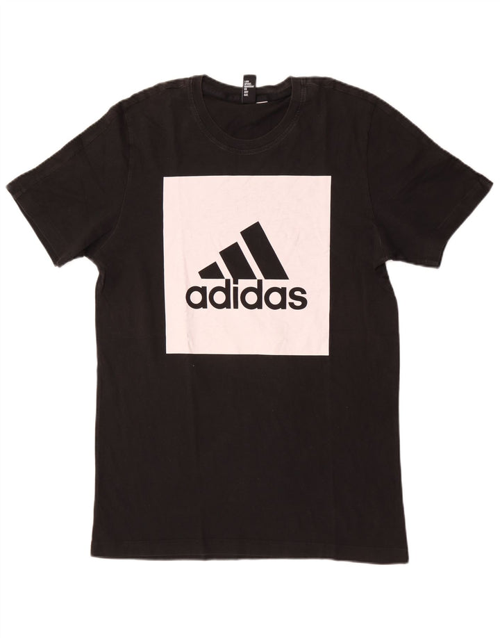 Adidas Herre grafisk T-shirt Top Lille Sort