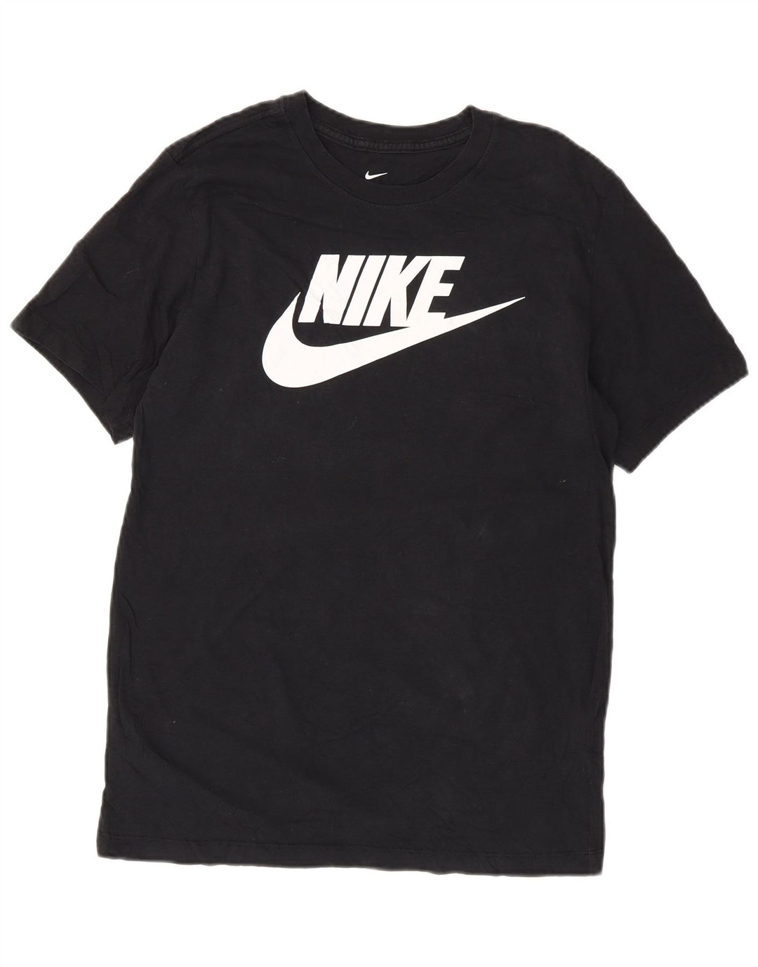 NIKE Grafisk T-shirt top mellem sort bomuld til mænd