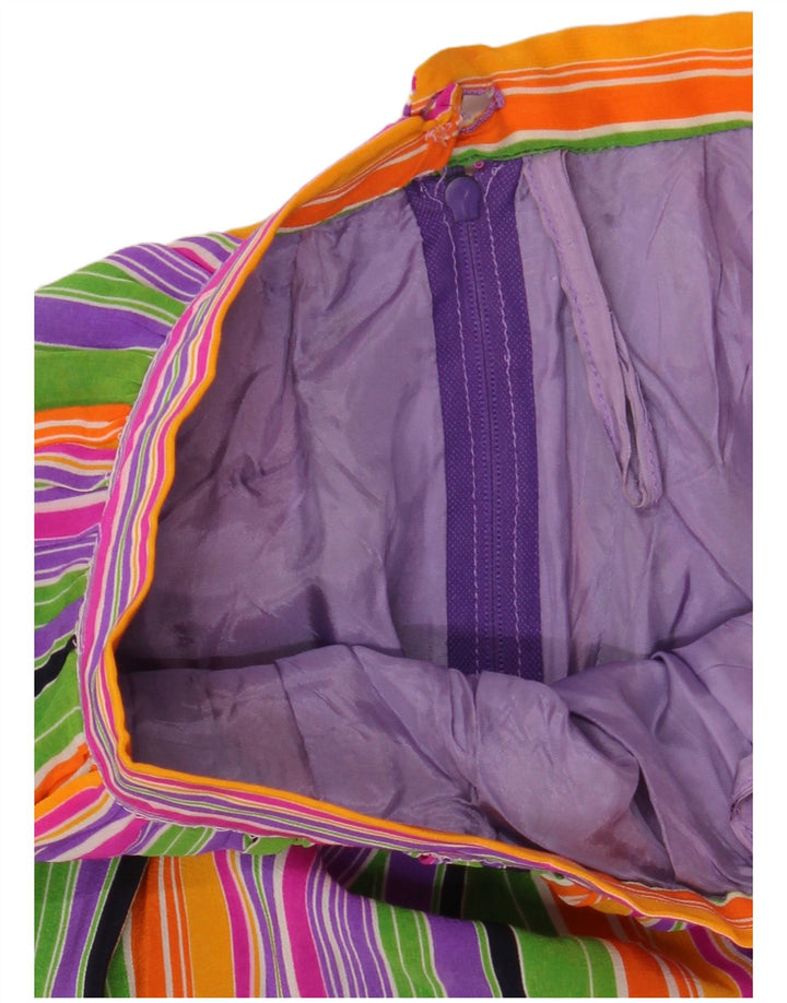 VINTAGE DIN tiered nederdel W25 XS Flerfarvet stribet