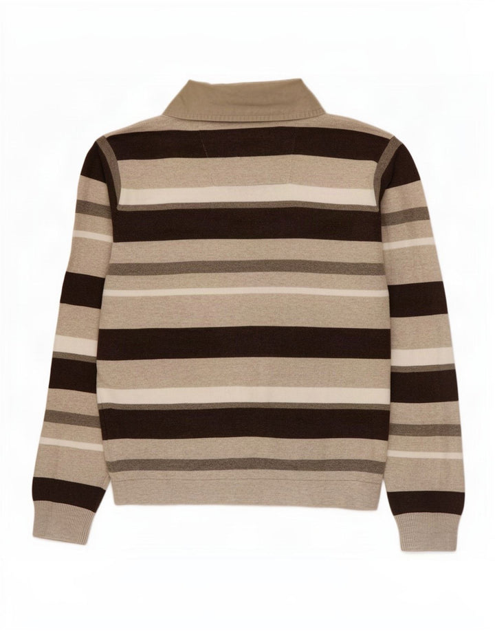 Marks & Spencer Herre Blue Harbor Polo Neck sweater Medium Brun
