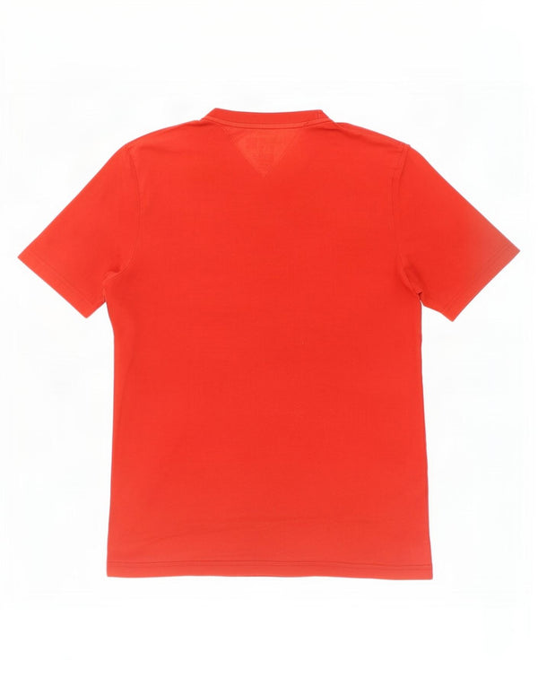 Tommy Hilfiger Herre Grafisk T-Shirt Top Stor Rød Colourblock Bomuld