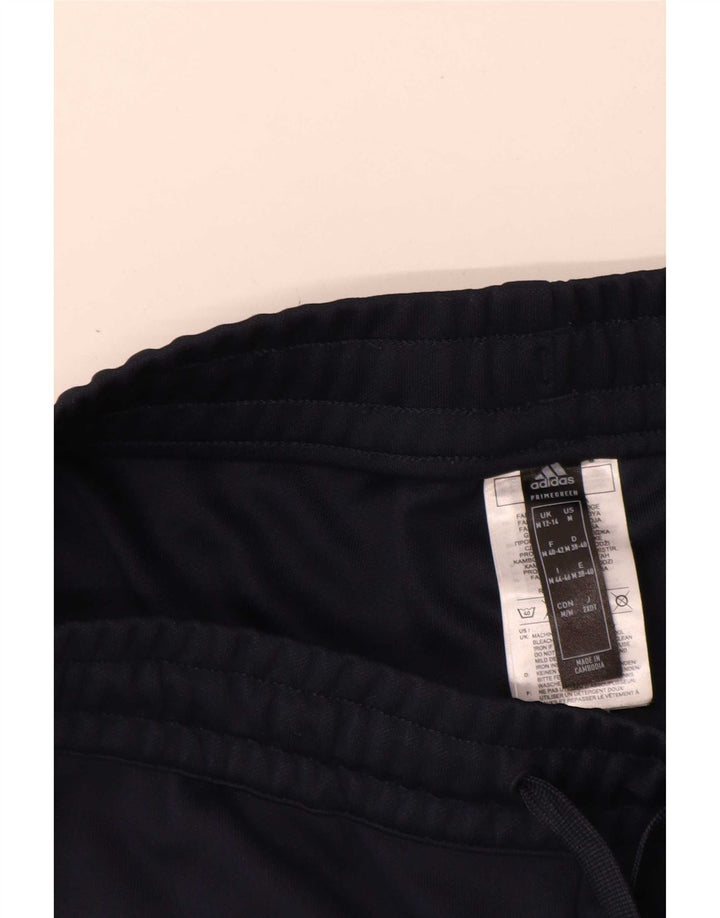 Adidas træningsdragt bukser til kvinder UK 12/14 Medium Navy Blue Polyester