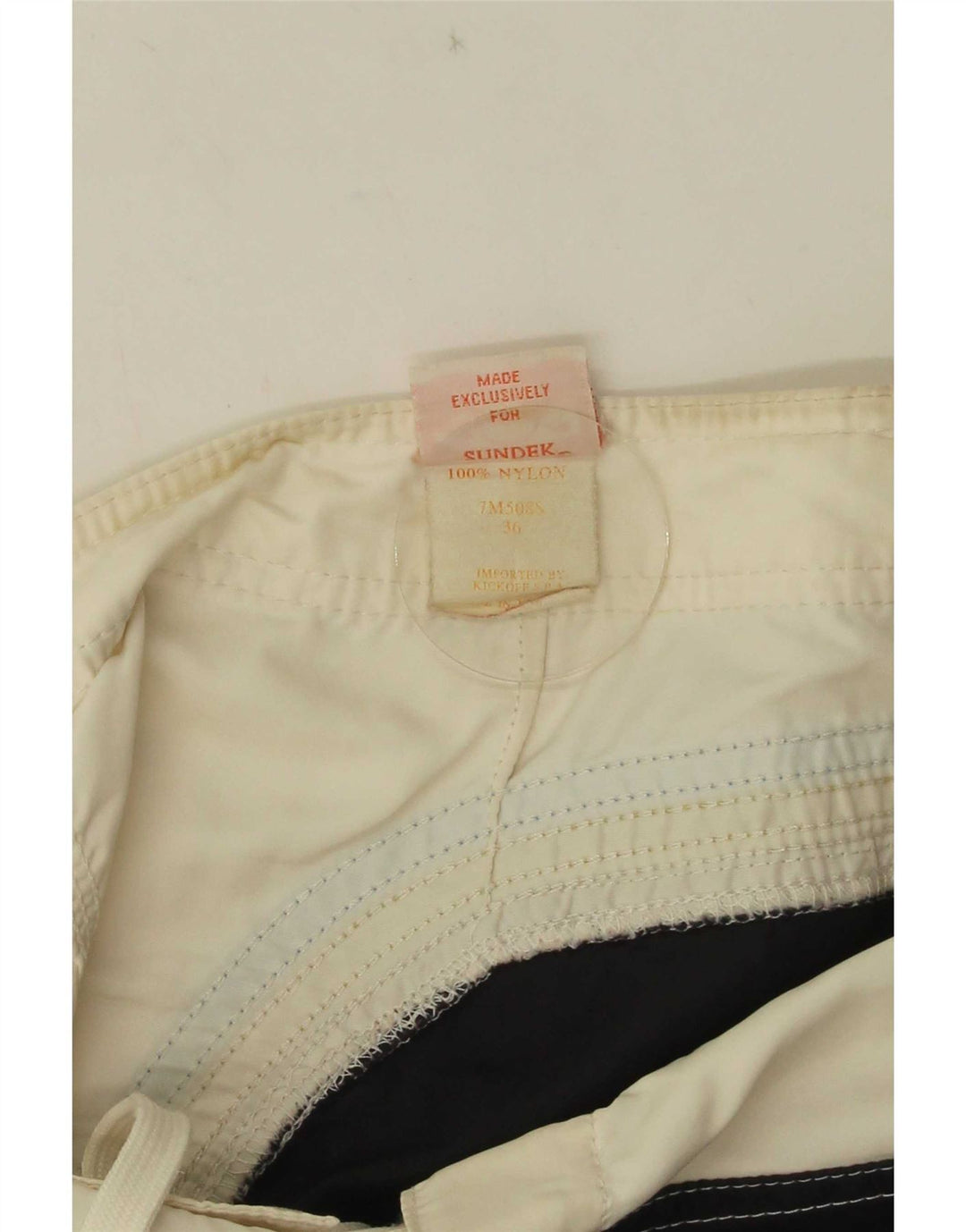 Sundek Badeshorts til mænd Large White Colourblock Nylon