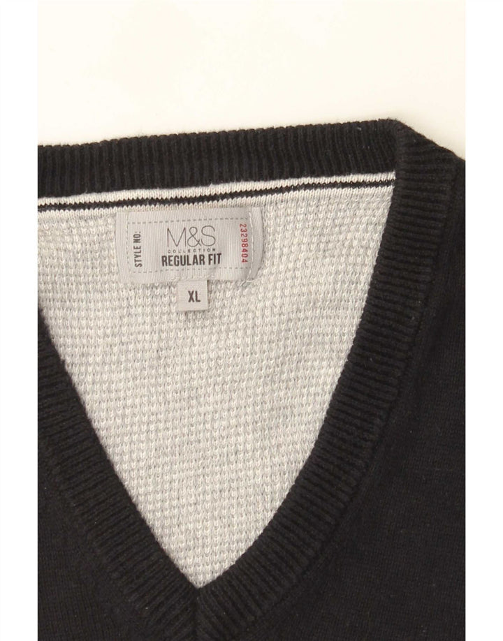 Marks & Spencer Herre Regular Fit Vest Tank Top XL Sort