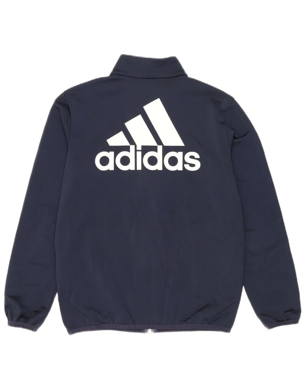 Adidas Boys Primegreen Grafisk træningsdragt Topjakke 9-10 år Marineblå