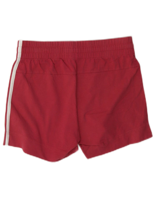 Adidas sportsshorts til kvinder UK 8/10 Small Red Bomuld