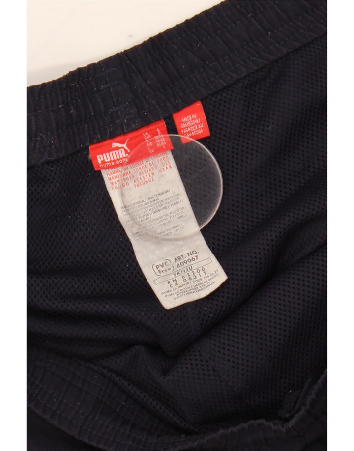 Puma Herre grafisk træningsdragt Bukser Large Navy Blue Polyester